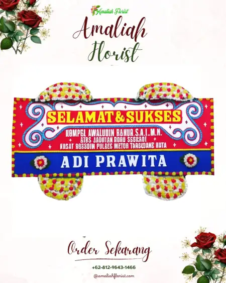 Papan Bunga Ucapan Selamat Wua Wua